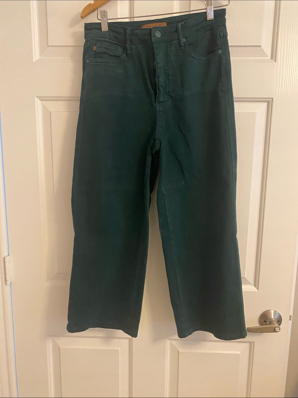 Judy Blue Forest Green Wide-Leg Women's Jeans